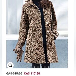 Roamans Plus Size Button Up Fleece Jacket